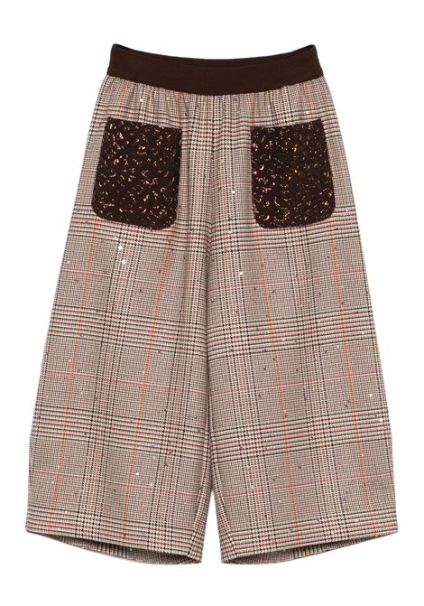 Pantaloni a quadri MIMISOL | MFPA166 TS1051BRW